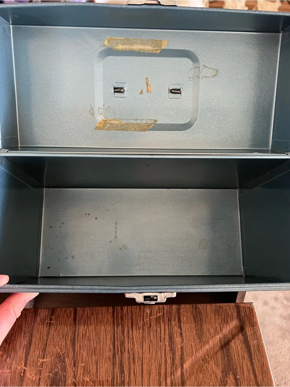 Set of 2 Vintage 70s Porta File Storage Boxes